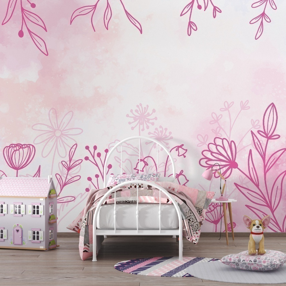 Papel de Parede Personalizado Florais Leve Papel de Parede Personalizado Florais Leve