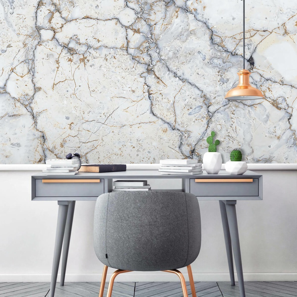 Papel de Parede Personalizado Mármore Retrô Papel de Parede Personalizado Mármore Retrô