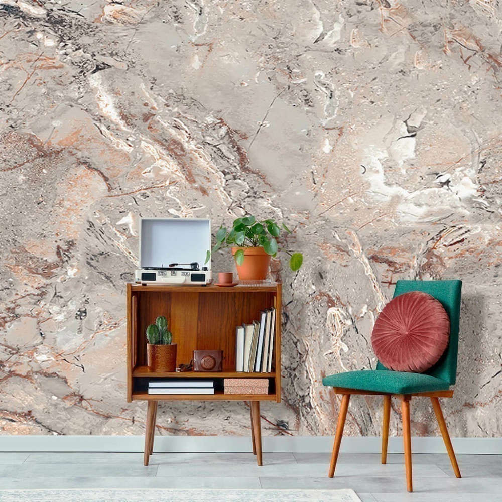 Papel de Parede Personalizado Mármore Peculiar Papel de Parede Personalizado Mármore Peculiar