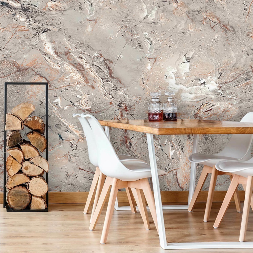 Papel de Parede Personalizado Mármore Peculiar Papel de Parede Personalizado Mármore Peculiar