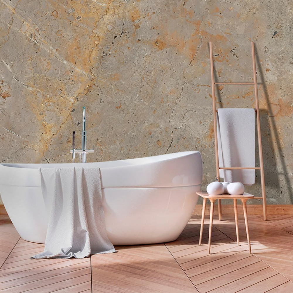 Papel de Parede Personalizado Mármore Areia do Deserto