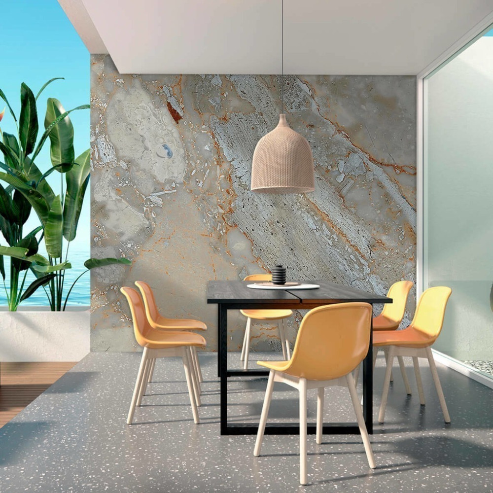 Papel de Parede Personalizado Mármore Ardósia Papel de Parede Personalizado Mármore Ardósia