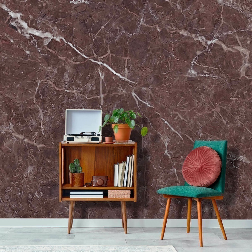 Papel de Parede Personalizado Mármore Vintage Arcaico