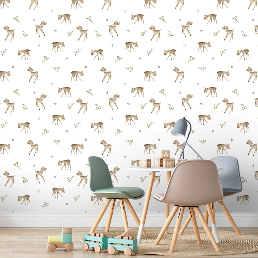 Papel de Parede Baby Bambi na Selva