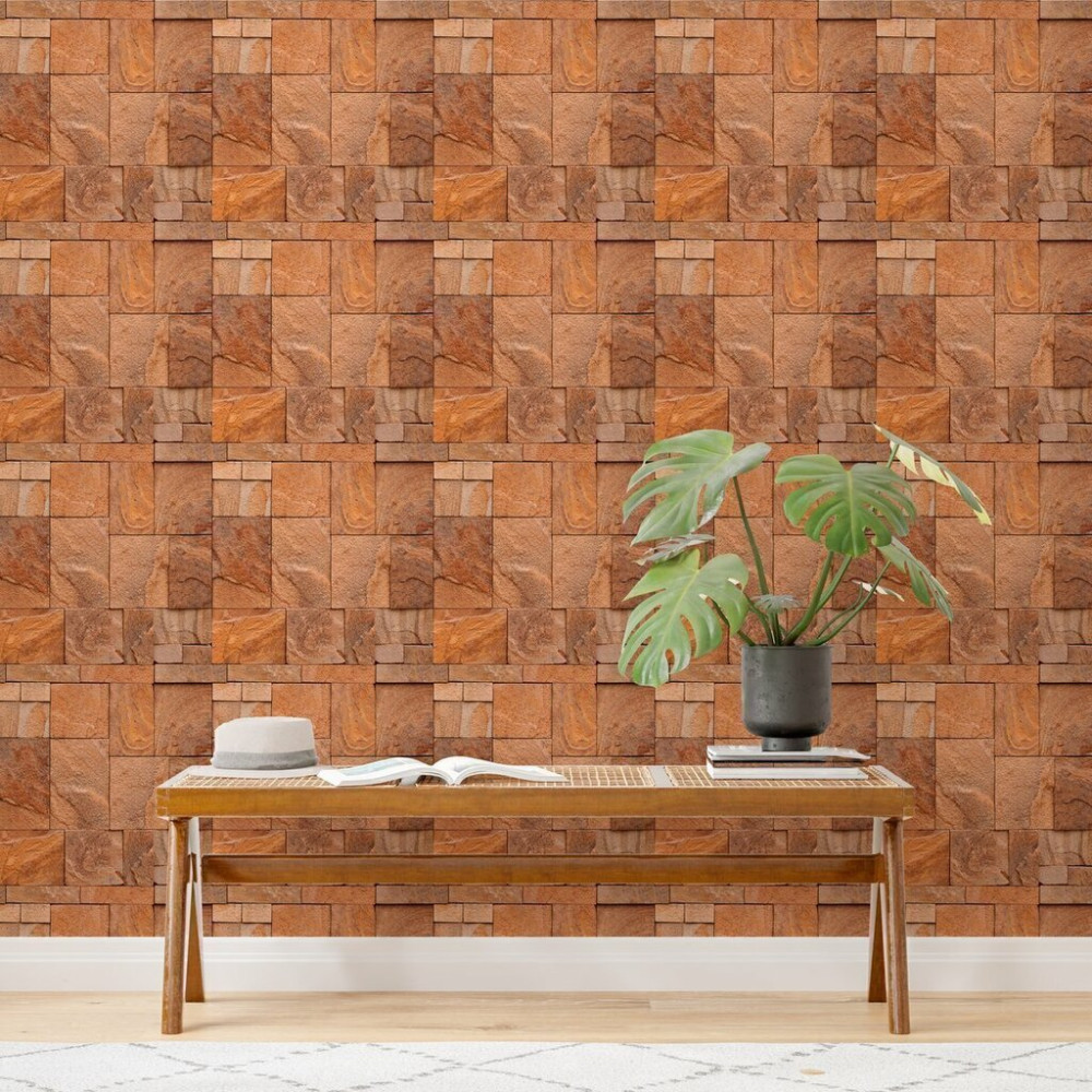 Papel de Parede Personalizado Pedra Rústica