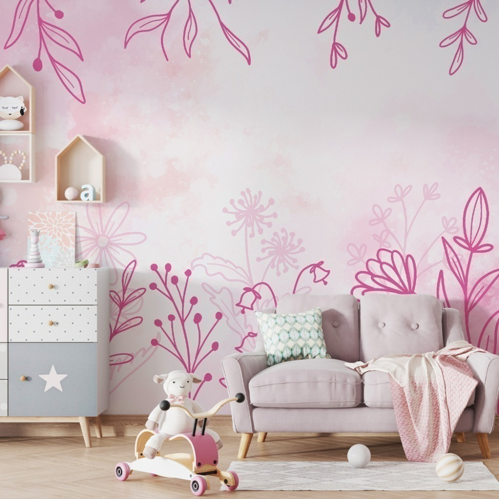 Papel de Parede Personalizado Florais Leve Papel de Parede Personalizado Florais Leve