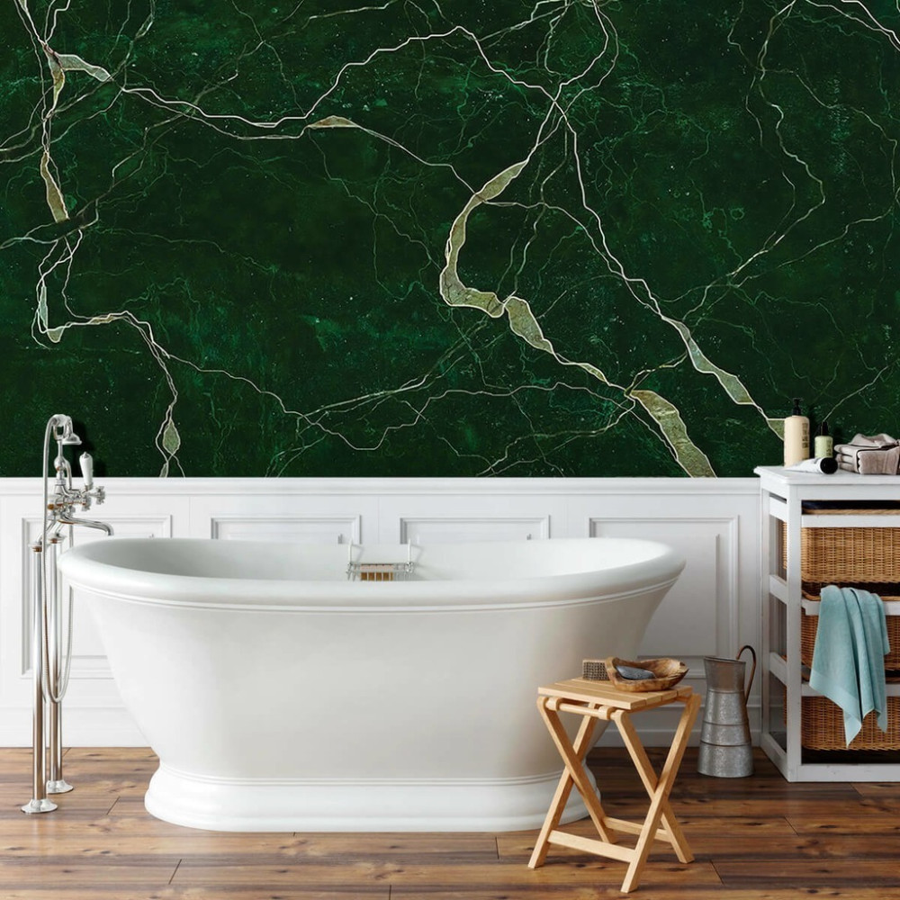 Papel de Parede Personalizado Mármore Obsidiano Papel de Parede Personalizado Mármore Obsidiano