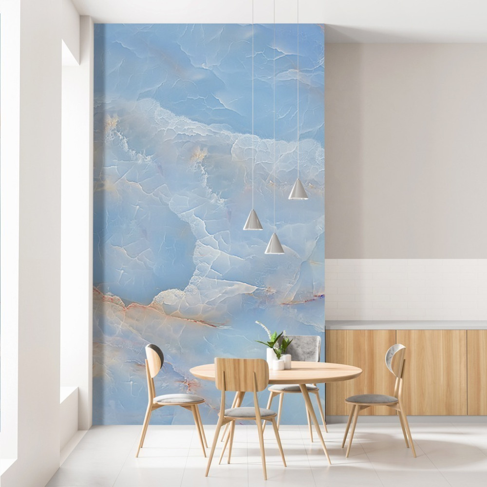 Papel de Parede Personalizado Mármore Aquamarine Papel de Parede Personalizado Mármore Aquamarine