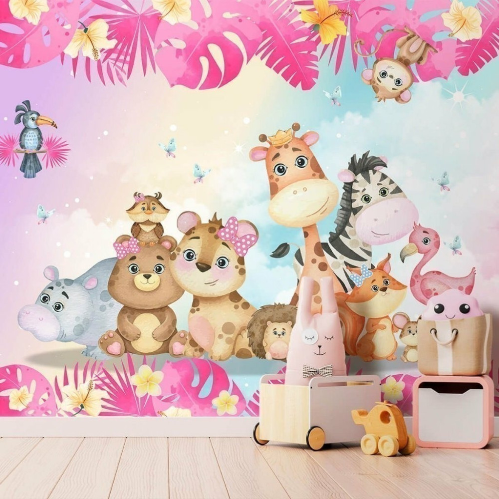 Papel De Parede Personalizado Safari Infantil