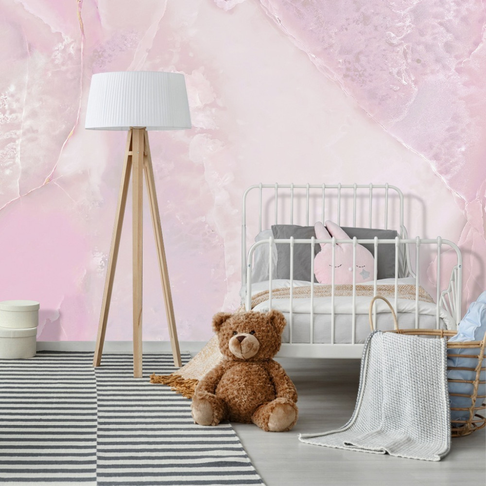Papel de Parede Personalizado Mármore Rosa Sútil Papel de Parede Personalizado Mármore Rosa Sútil