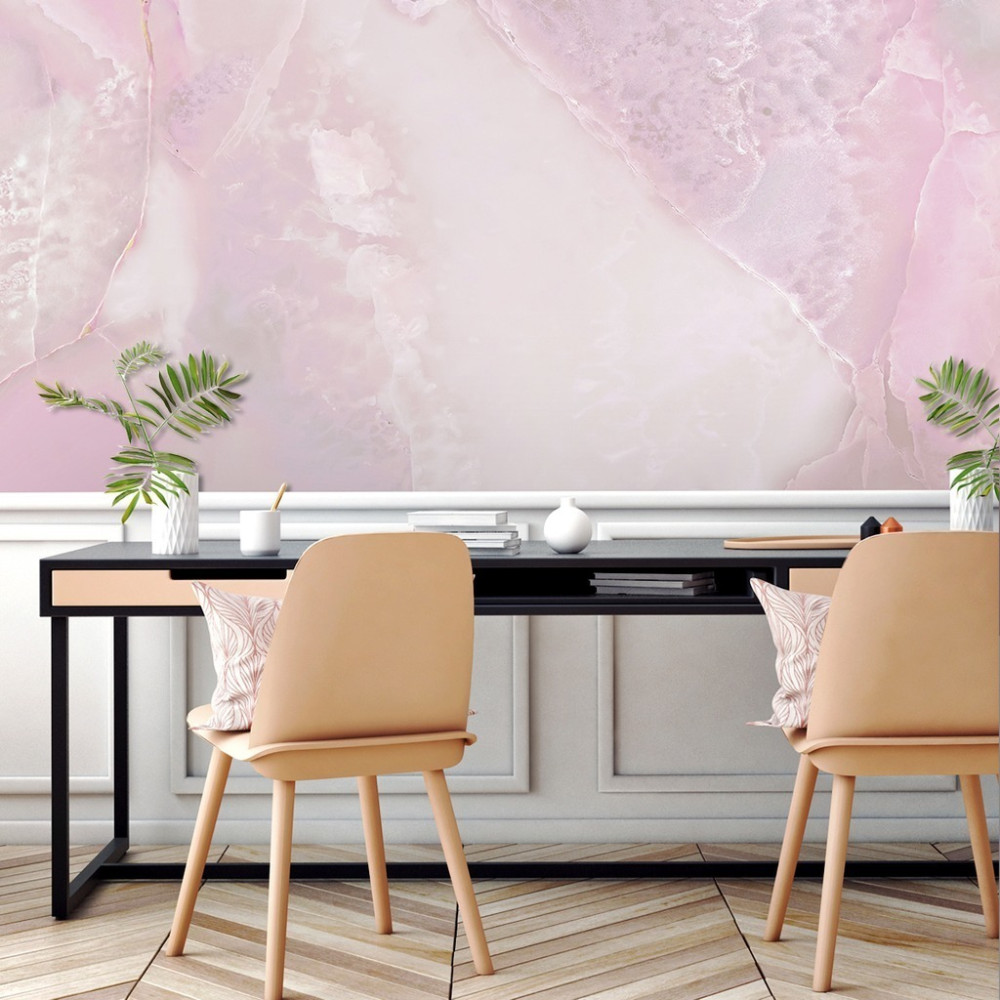 Papel de Parede Personalizado Mármore Rosa Sútil Papel de Parede Personalizado Mármore Rosa Sútil