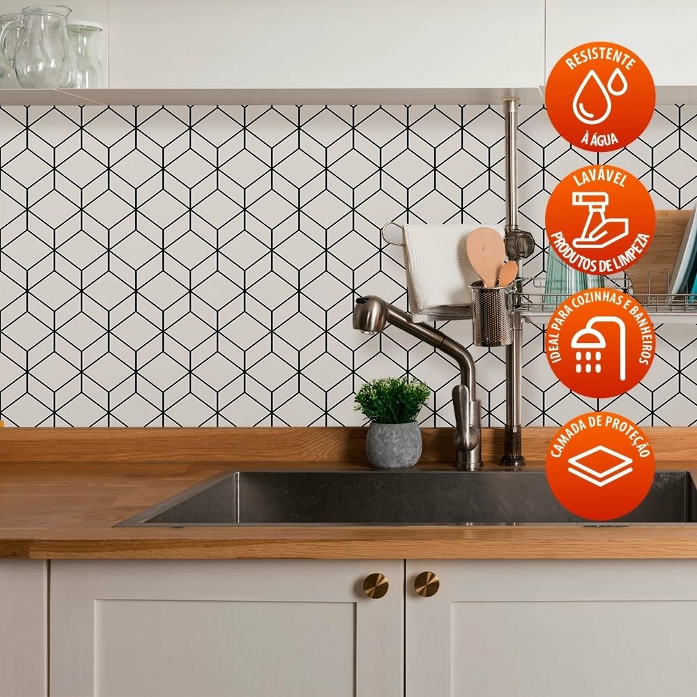 Revestimento de Azulejo Geométrico Elegant Diamond Revestimento de Azulejo Geométrico Elegant Diamond