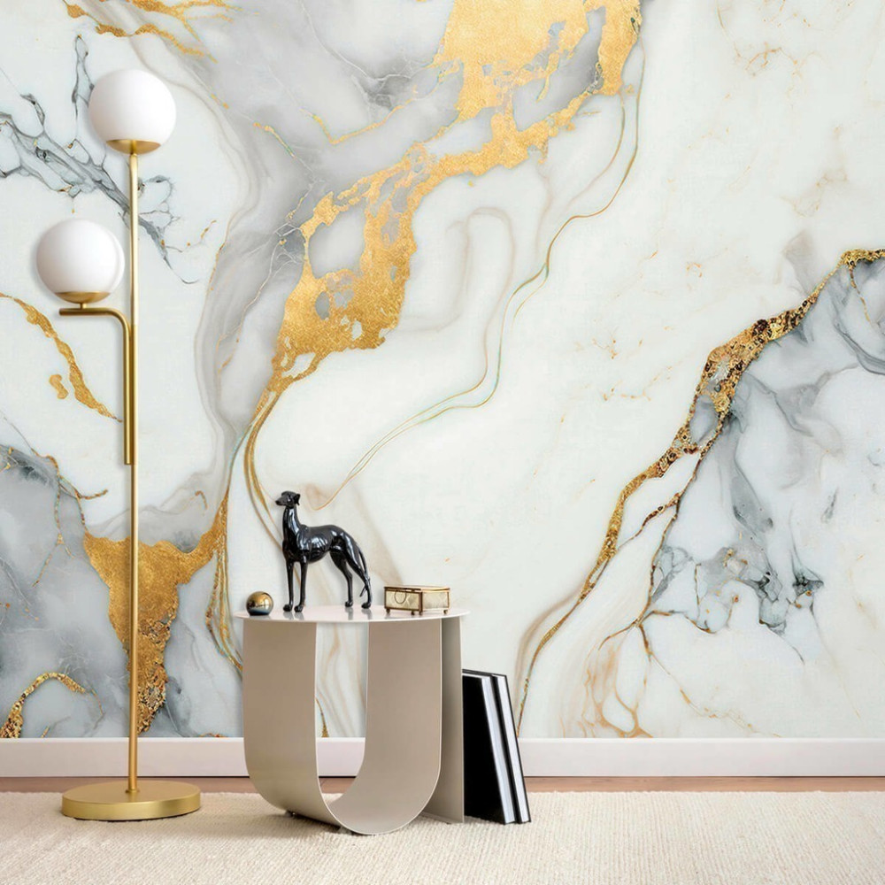 Papel de Parede Personalizado Mármore Alvorada Papel de Parede Personalizado Mármore Alvorada