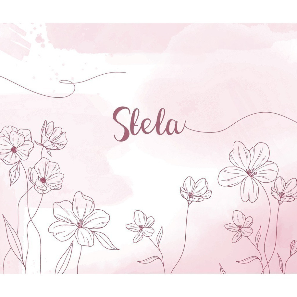 Papel de Parede Personalizado Riscos Florais Papel de Parede Personalizado Riscos Florais