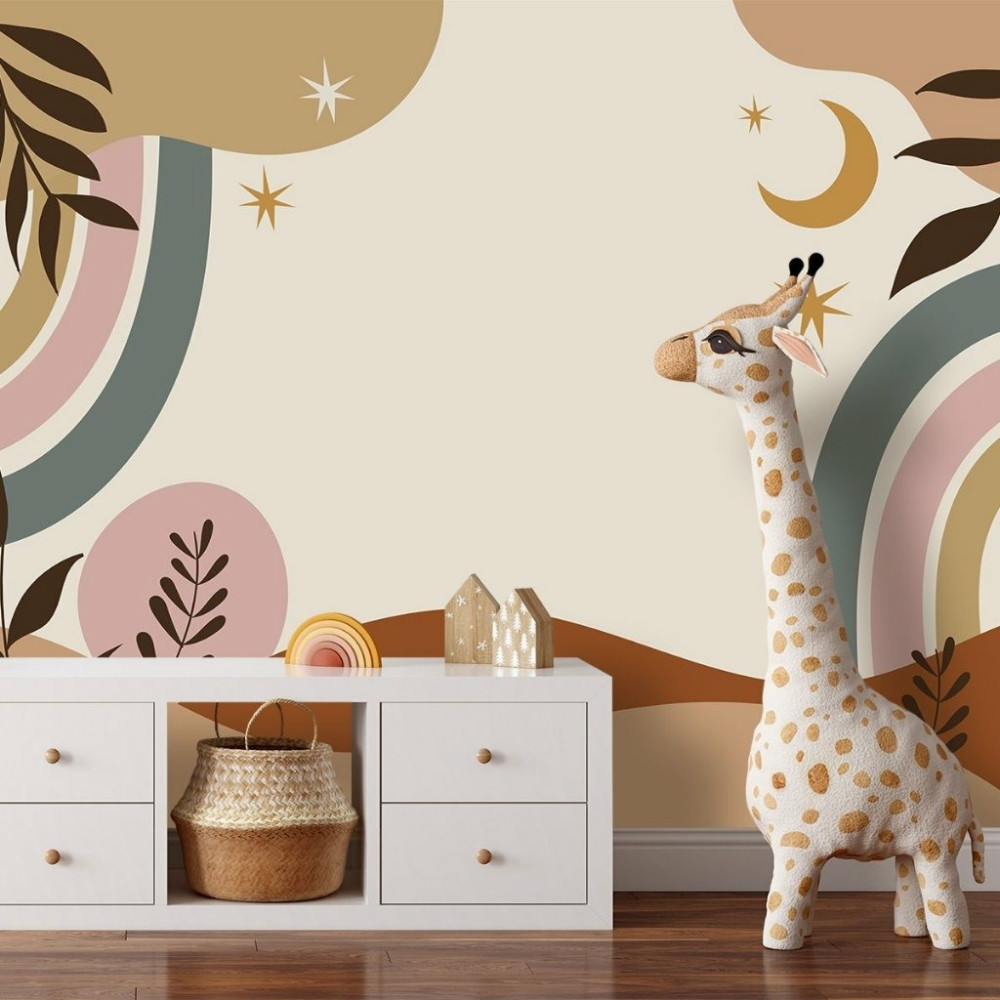 Papel de Parede Personalizado Boho Chic Abstrato