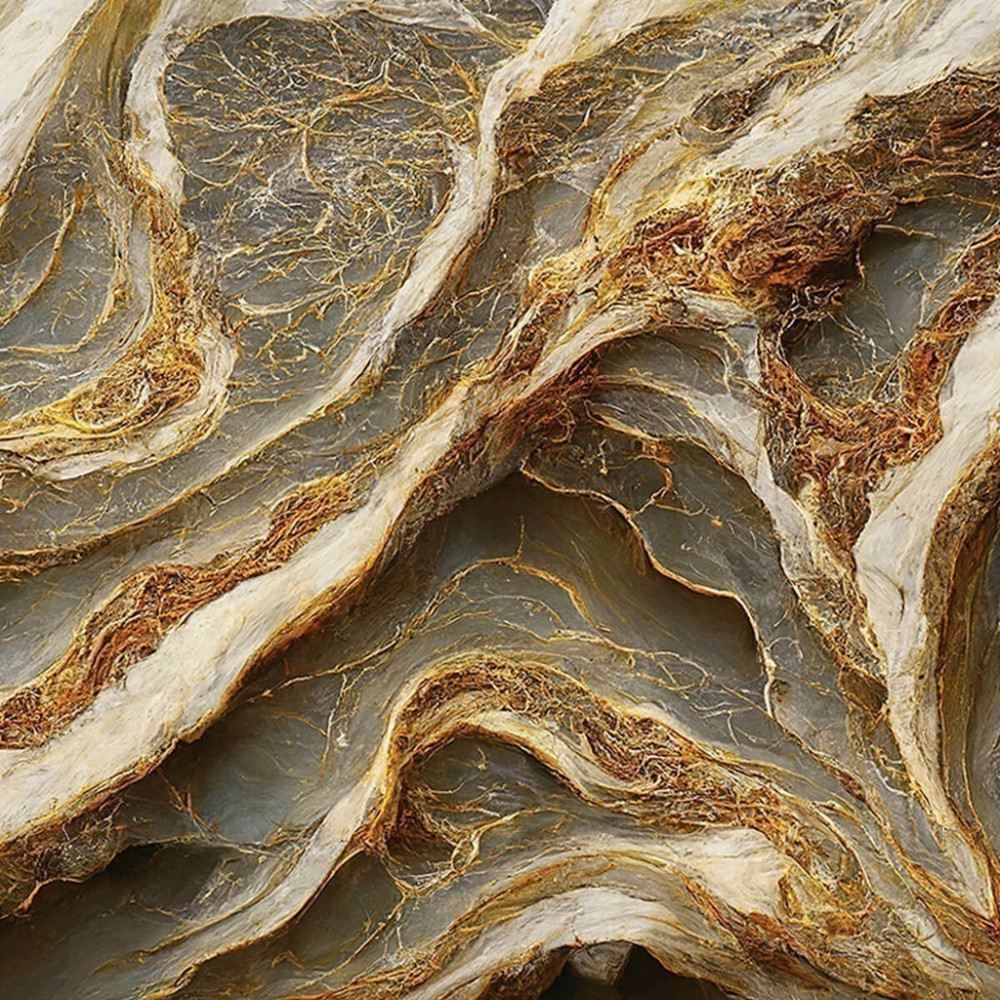 Papel de Parede Personalizado Mármore Rústico em Tons de Areia Papel de Parede Personalizado Mármore Rústico em Tons de Areia