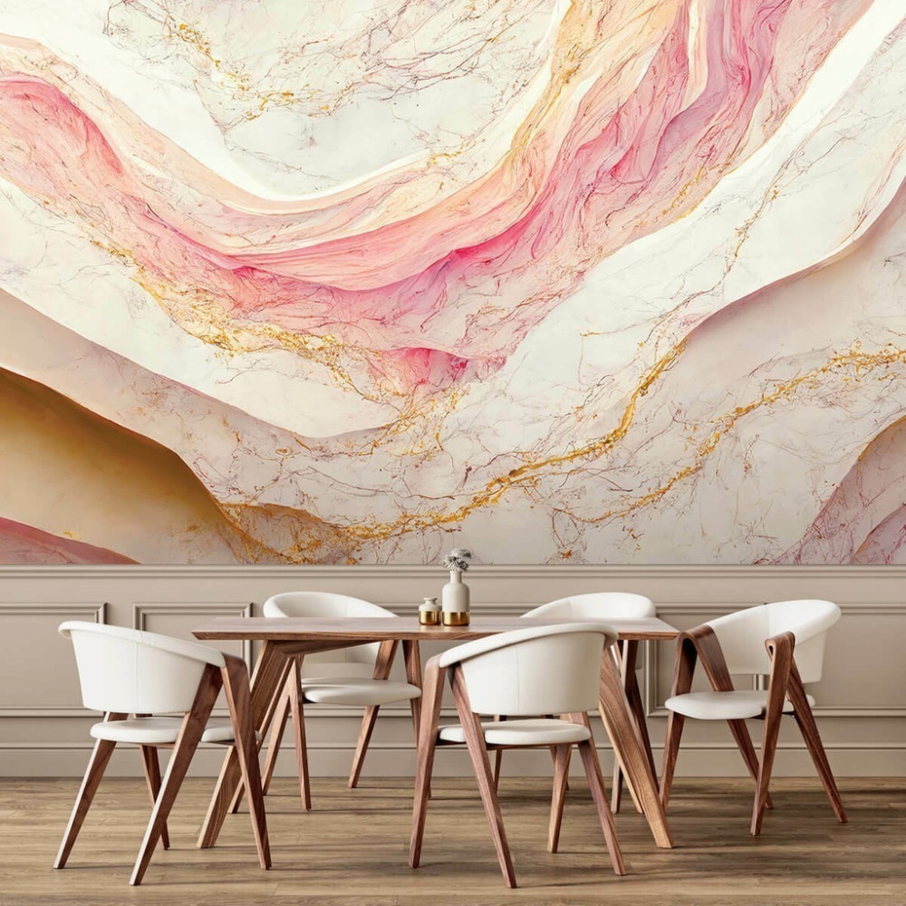 Papel de Parede Personalizado Mármore Matizes