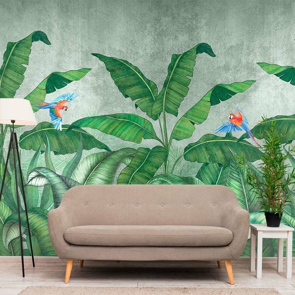 Papel de Parede Personalizado Bananeira Tropical