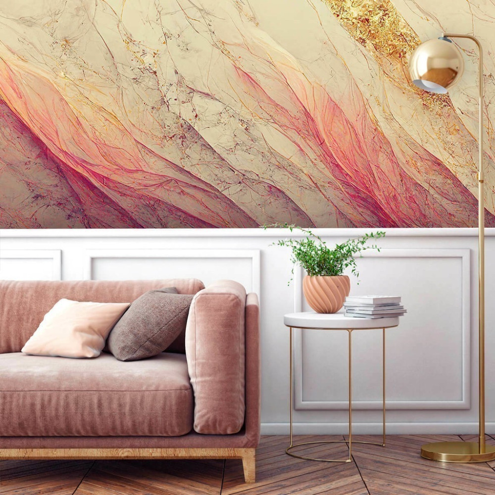 Papel de Parede Personalizado Mármore Luxo Sútil Papel de Parede Personalizado Mármore Luxo Sútil