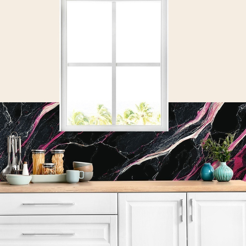 Papel de Parede Personalizado Mármore Pedra Dark Pink Papel de Parede Personalizado Mármore Pedra Dark Pink