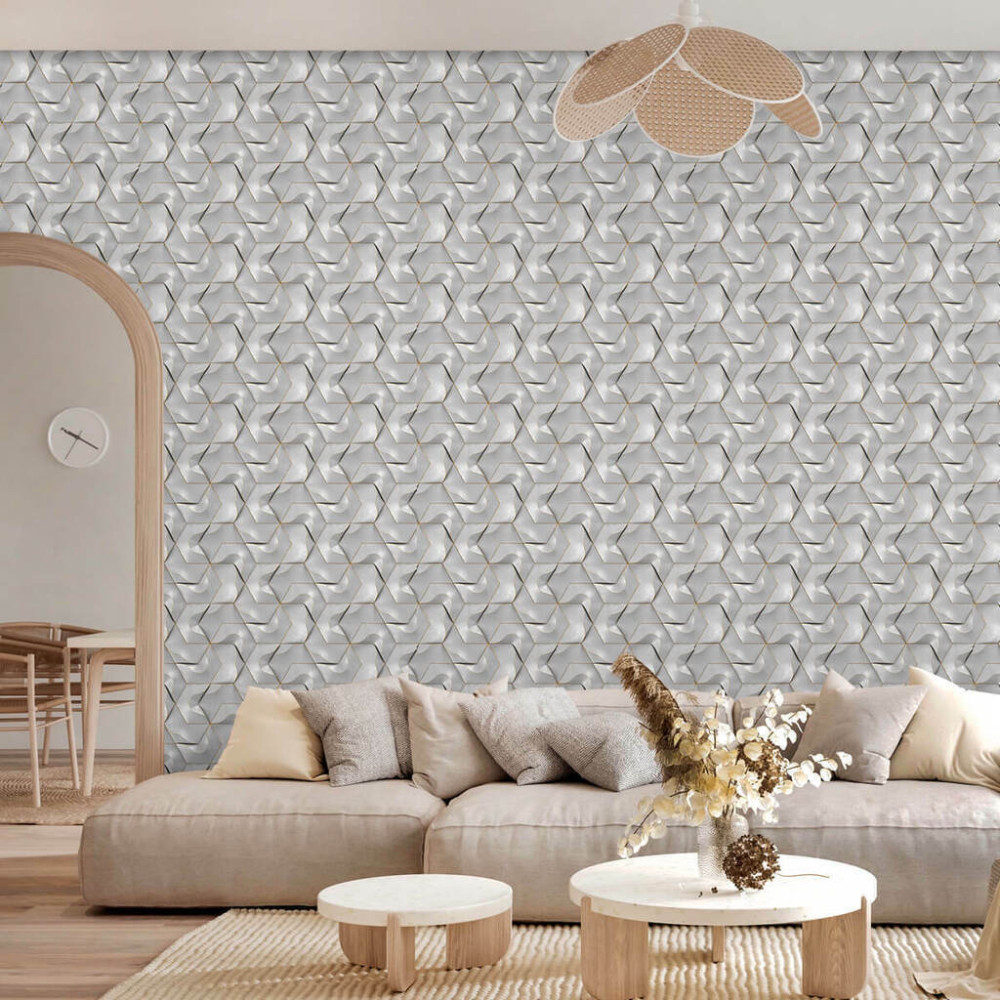 Papel de Parede Geométrico Fendi Papel de Parede Geométrico Fendi