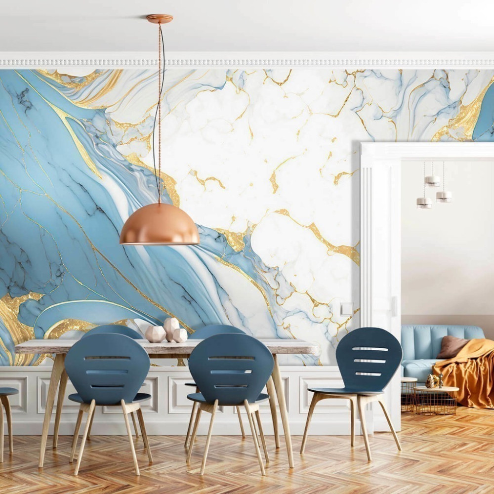 Papel de Parede Personalizado Mármore Abstrato Leve