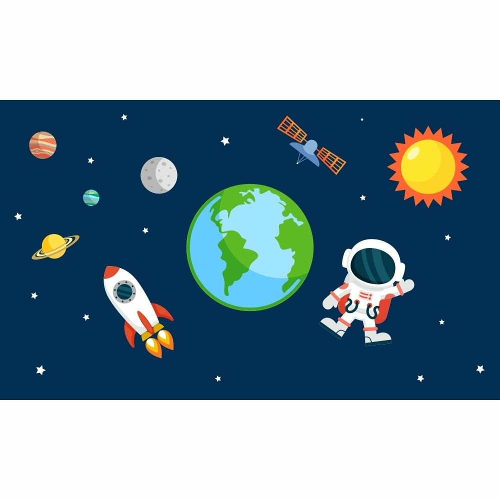 Papel de Parede Personalizado Astronauta Papel de Parede Personalizado Astronauta