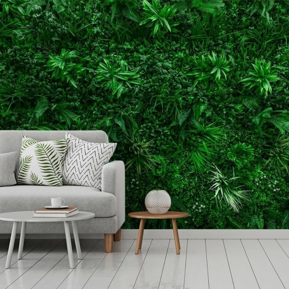 Papel De Parede Personalizado Jardim Folhas Papel De Parede Personalizado Jardim Folhas