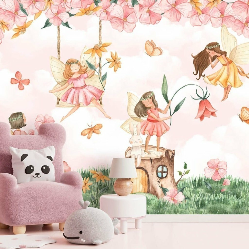 Papel de Parede Personalizado Fadas Encantadas Papel de Parede Personalizado Fadas Encantadas