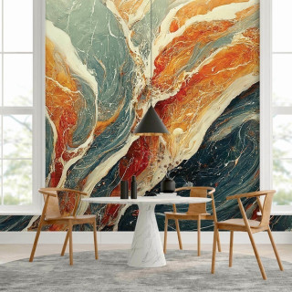 Papel de Parede Personalizado Mármore Abstrato Surreal