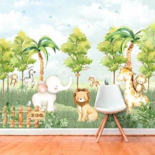 Papel De Parede Personalizado Zoo