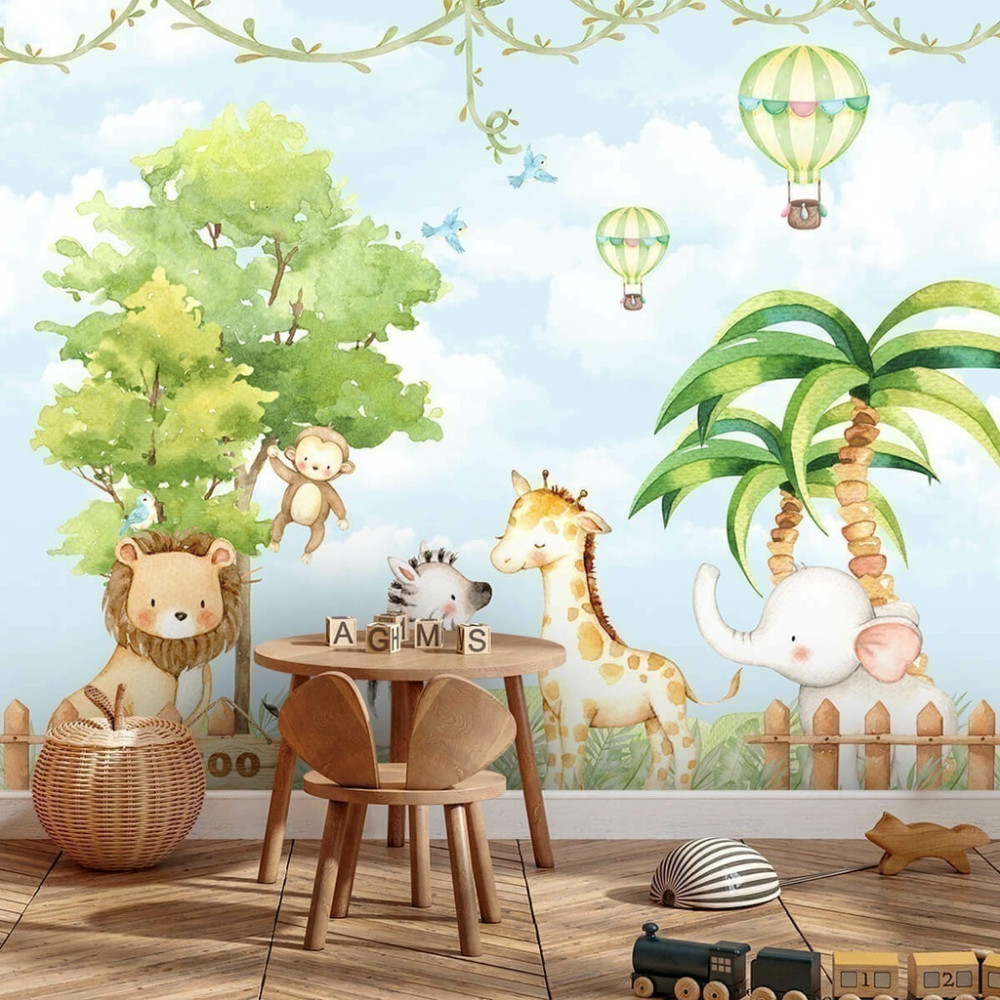 Papel De Parede Personalizado Animais Safári