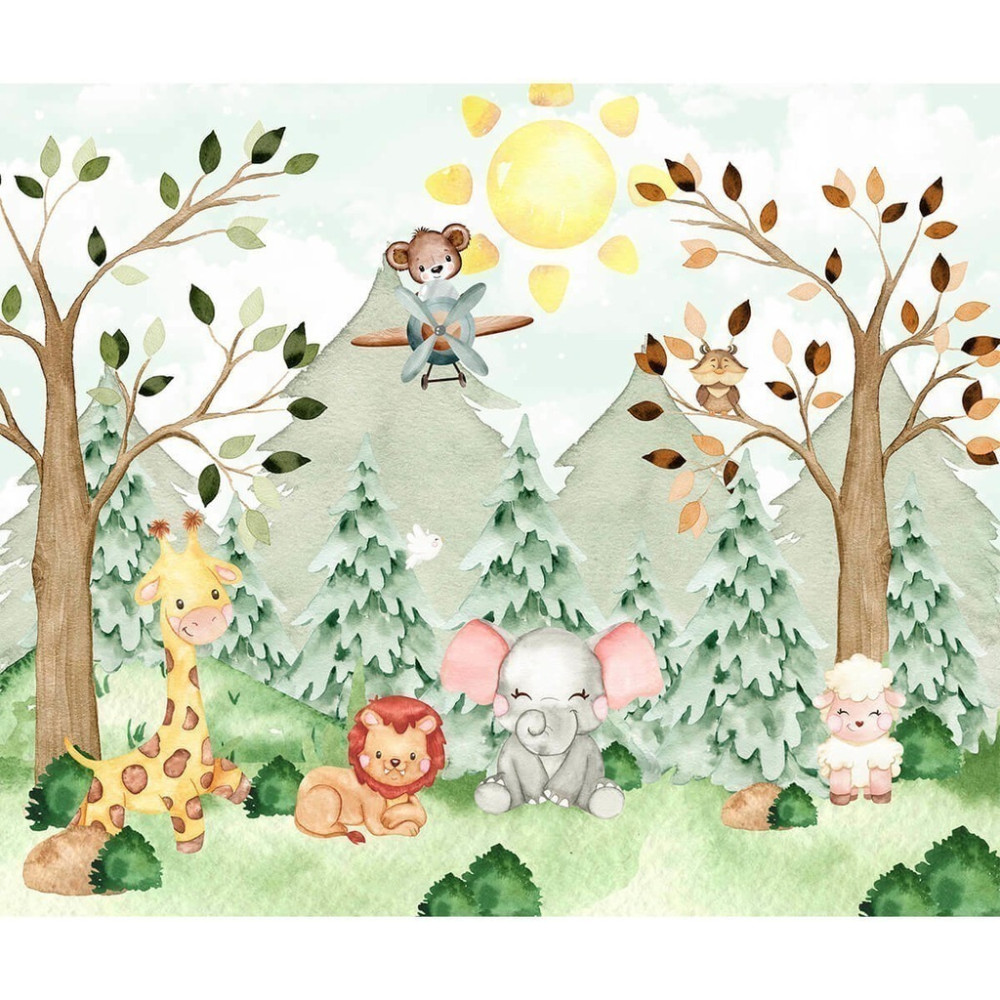 Papel De Parede Personalizado Amiguinhos Da Floresta Cute Papel De Parede Personalizado Amiguinhos Da Floresta Cute