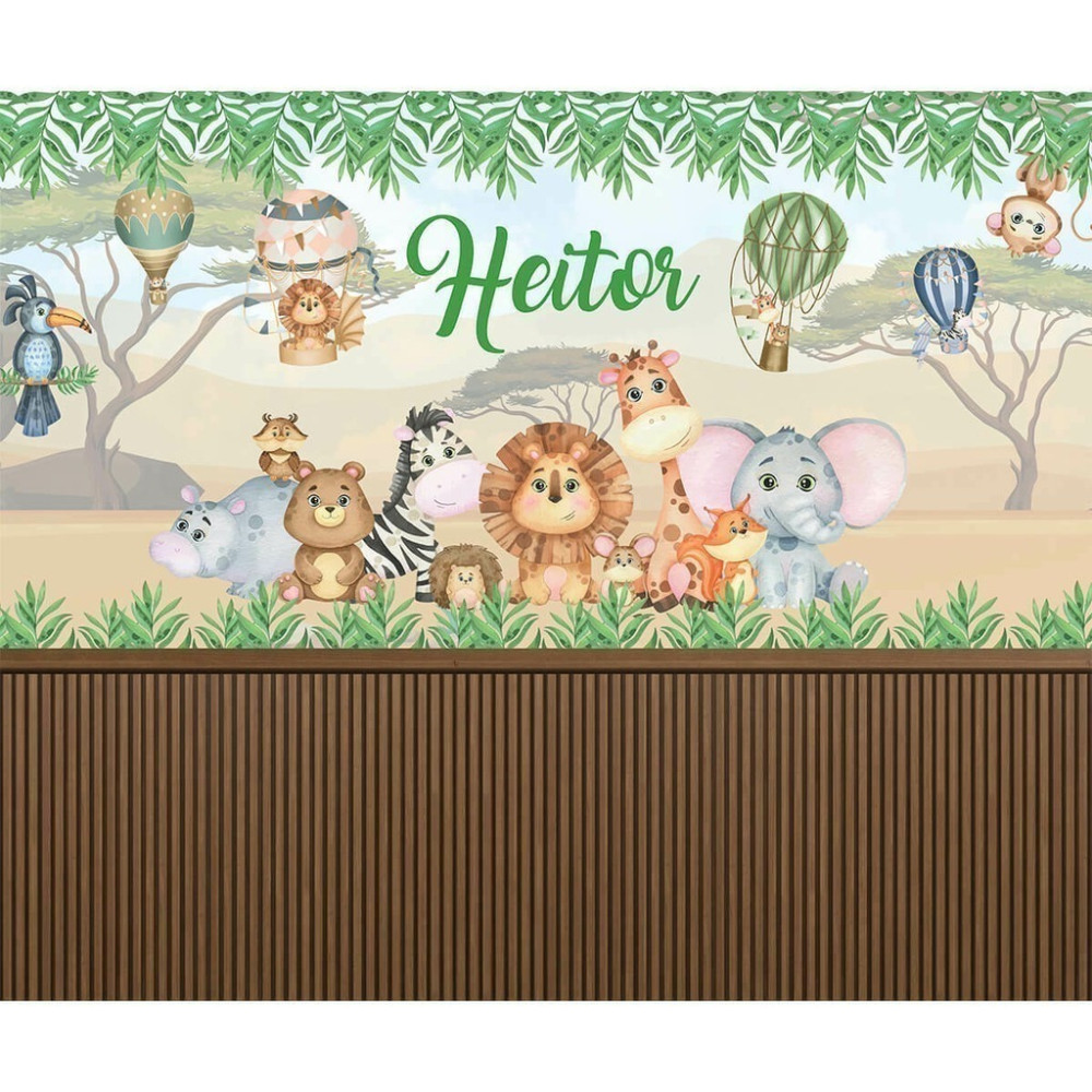 Papel De Parede Personalizado Safári Savana