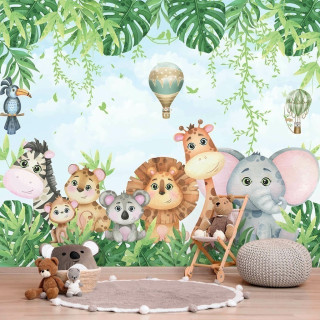 Papel De Parede Personalizado Selva Safári