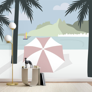 Papel De Parede Personalizado Praia