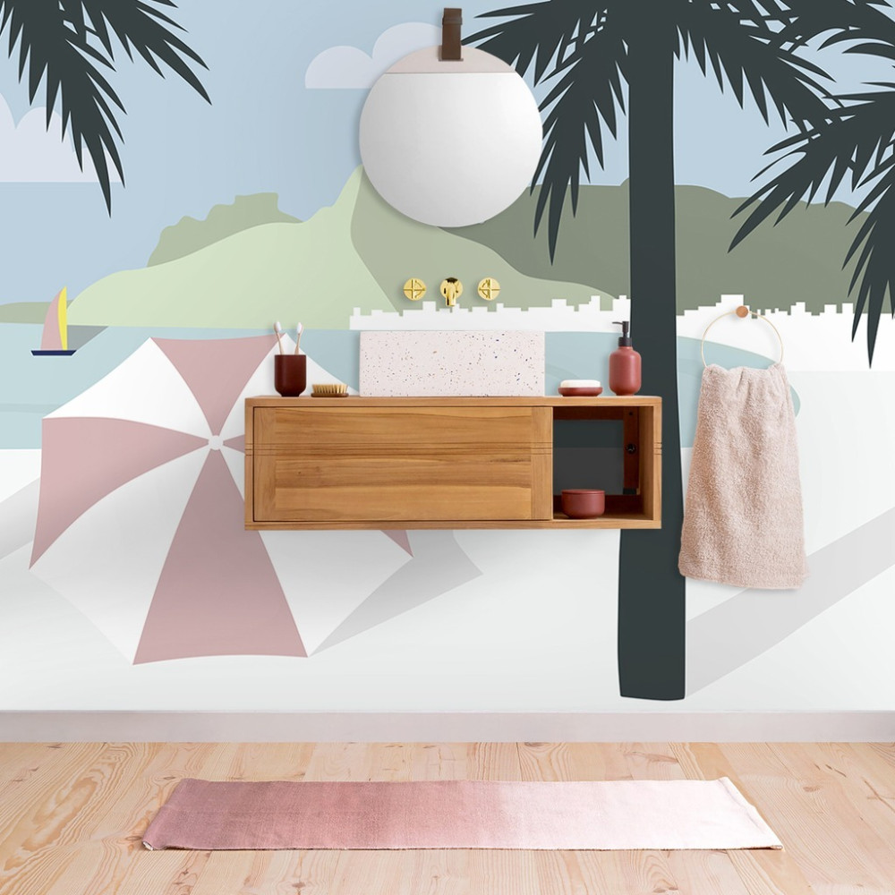 Papel De Parede Personalizado Praia