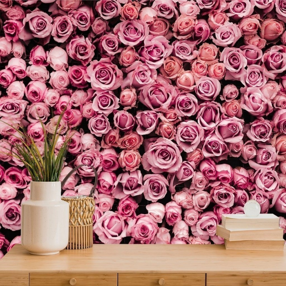 Papel de Parede Personalizado Painel de Flores