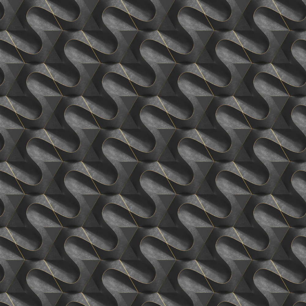 Papel de Parede Geométrico Efeito 3D