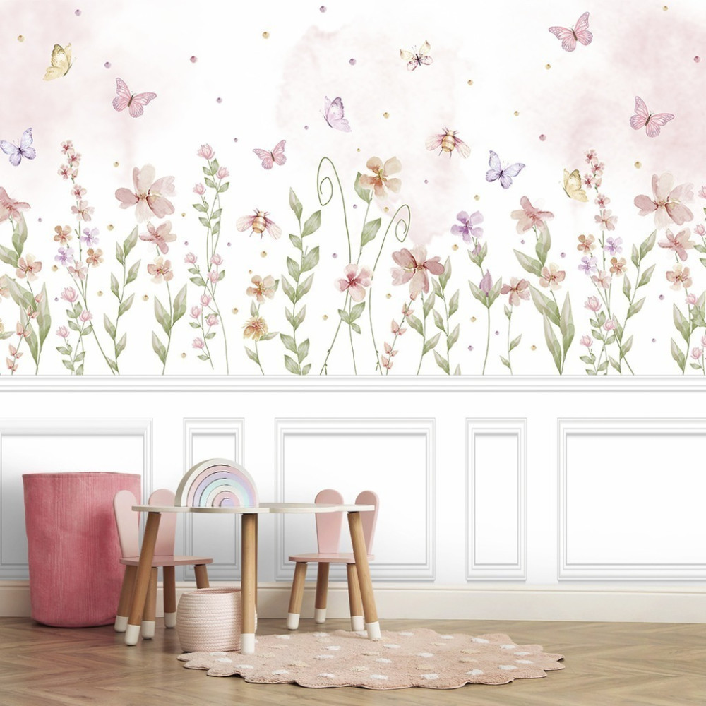 Papel de Parede Personalizado Encanto das Borboletas