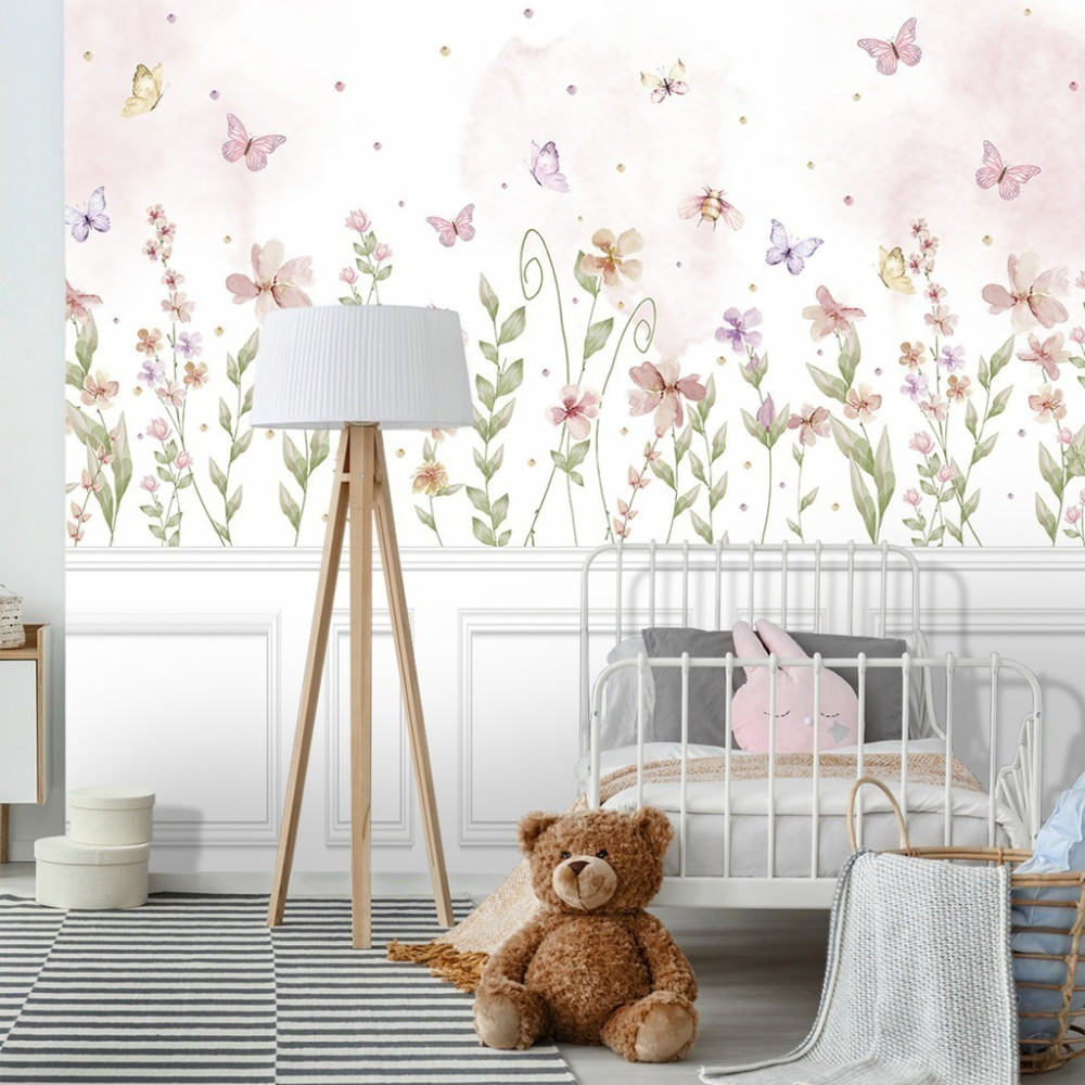 Papel de Parede Personalizado Encanto das Borboletas