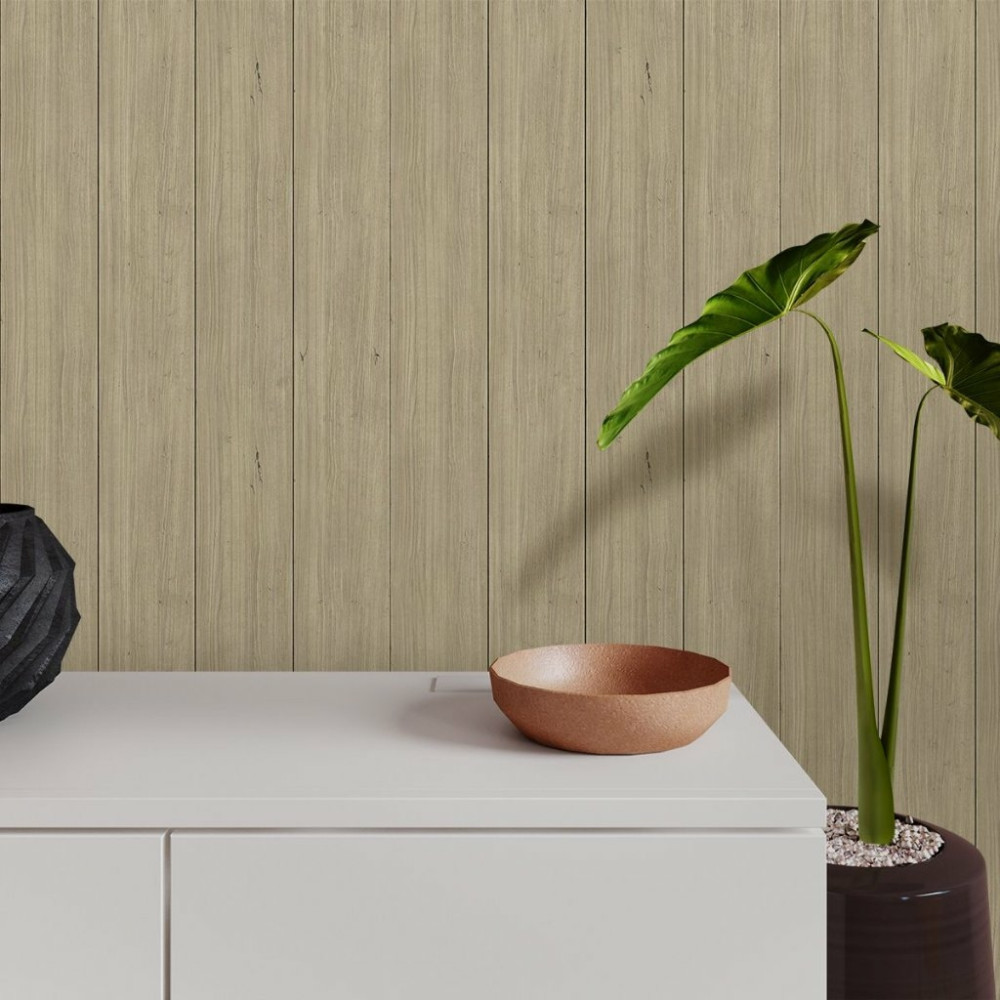 Papel de Parede Madeira Ripada Cocada Papel de Parede Madeira Ripada Cocada