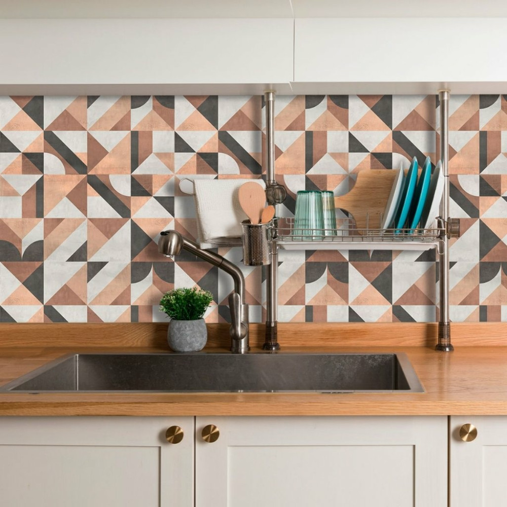 Adesivo de Azulejo Hidráulico Industrial Modern Adesivo de Azulejo Hidráulico Industrial Modern