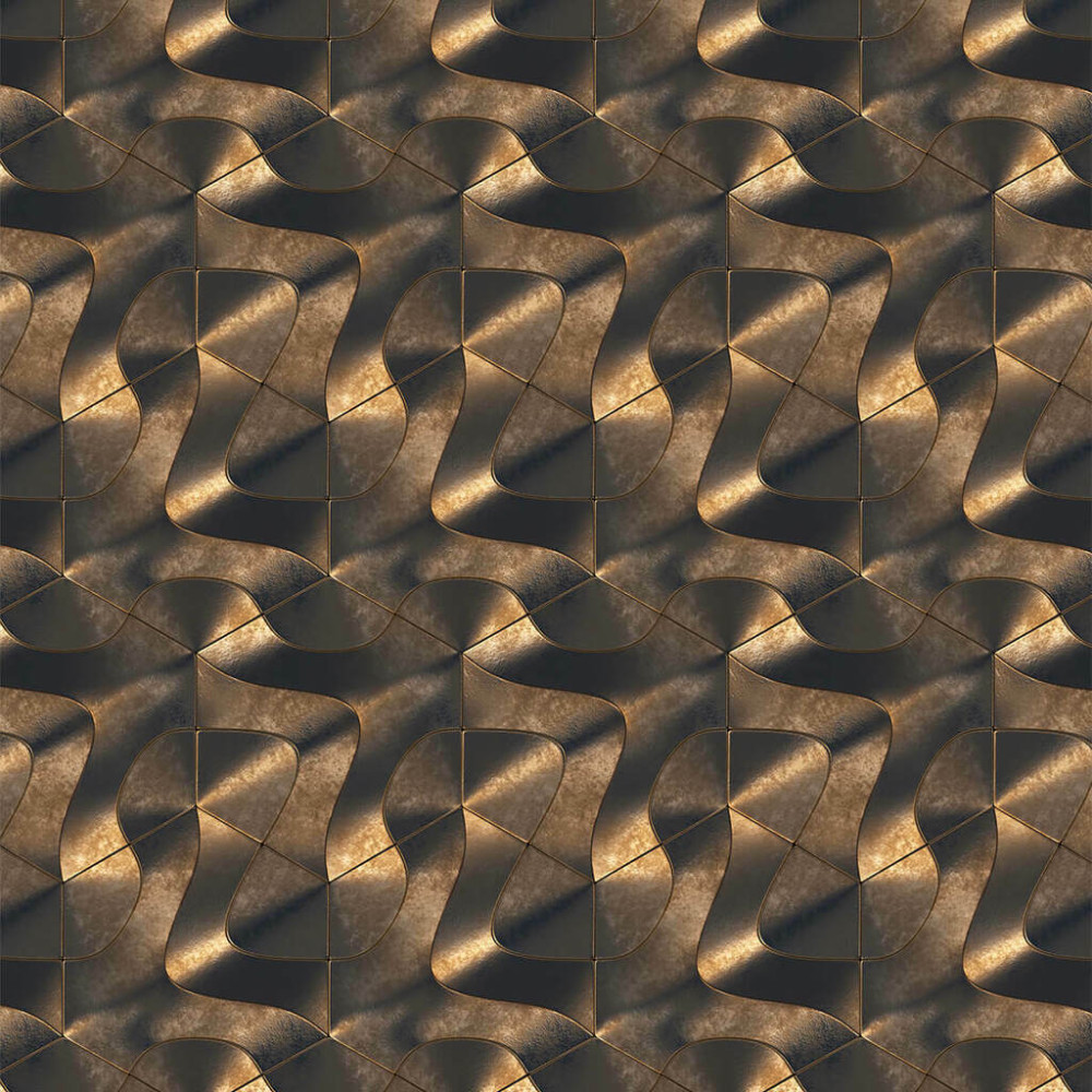 Papel de Parede Geométrico Reflexo Metálico Papel de Parede Geométrico Reflexo Metálico