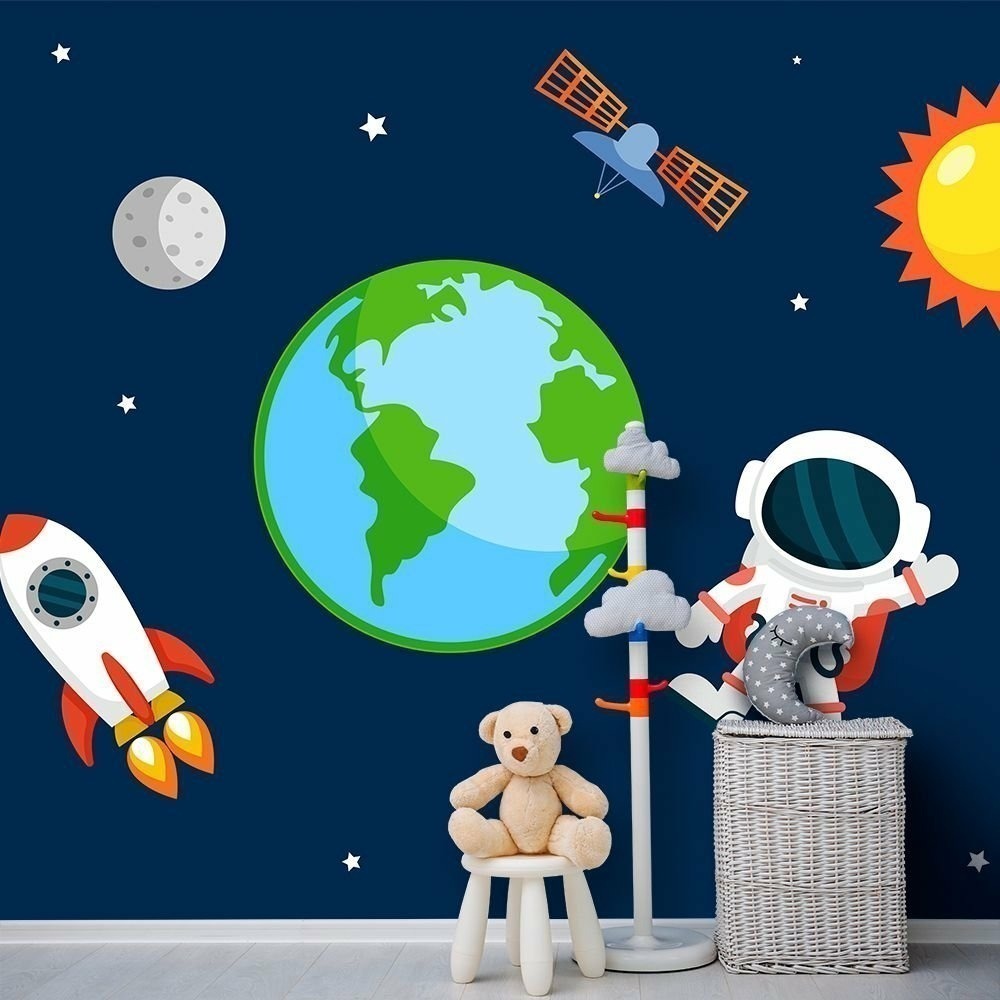 Papel de Parede Personalizado Astronauta Papel de Parede Personalizado Astronauta