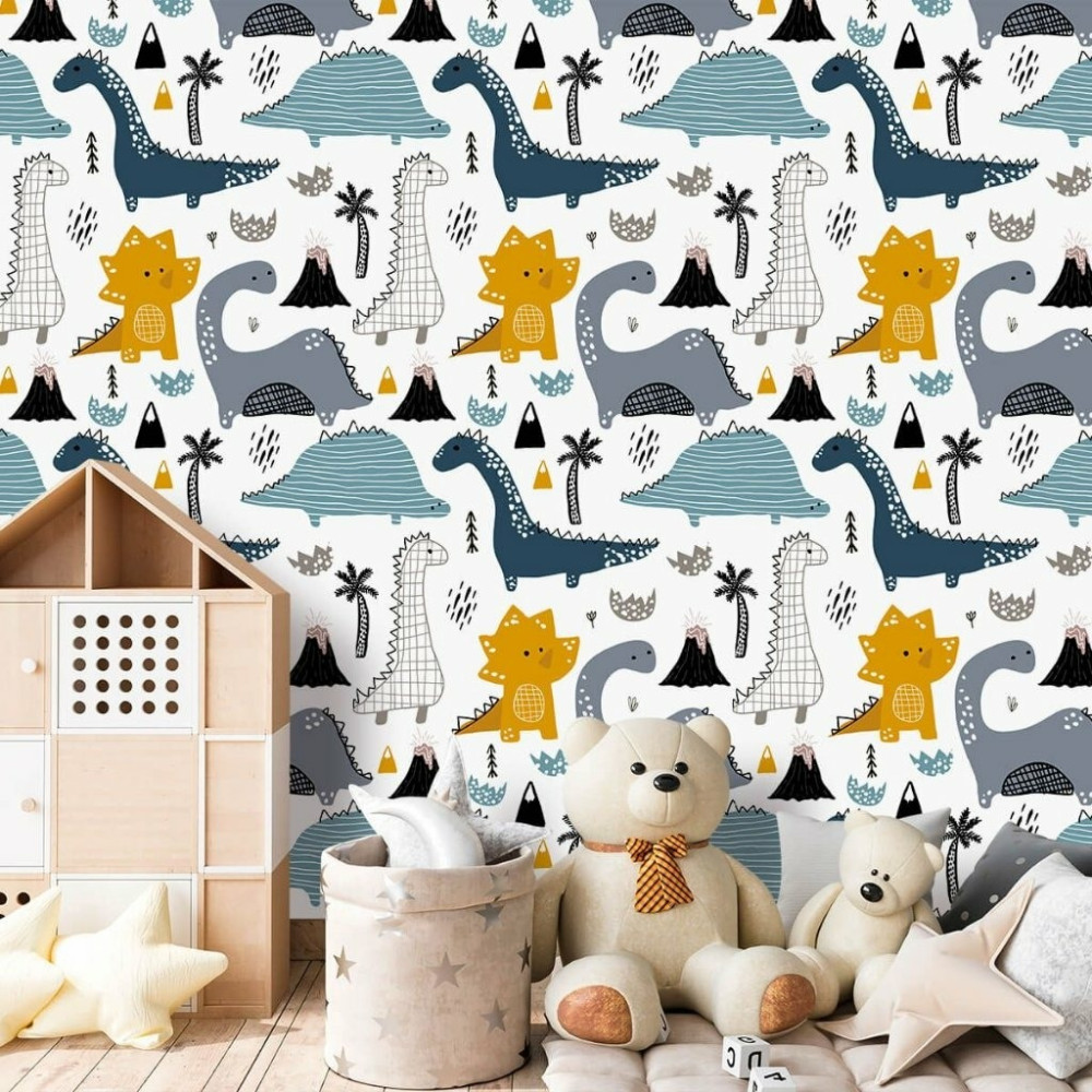 Papel de Parede Baby Dinos Papel de Parede Baby Dinos