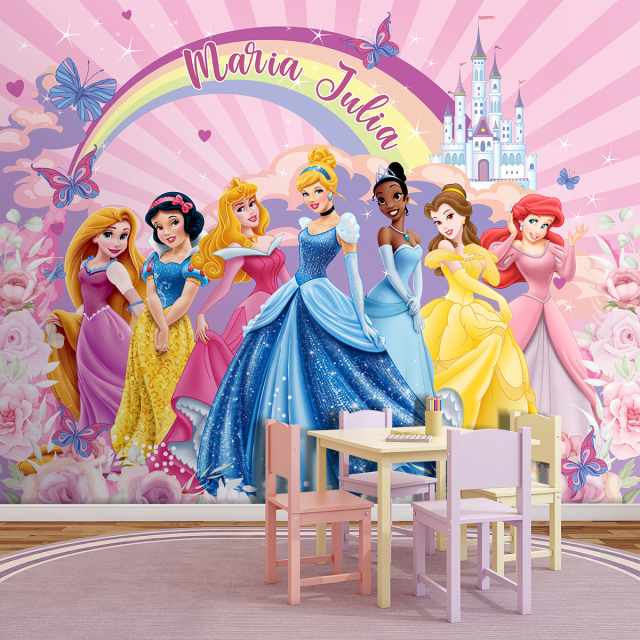 Papel de Parede Personalizado Reino das Princesas