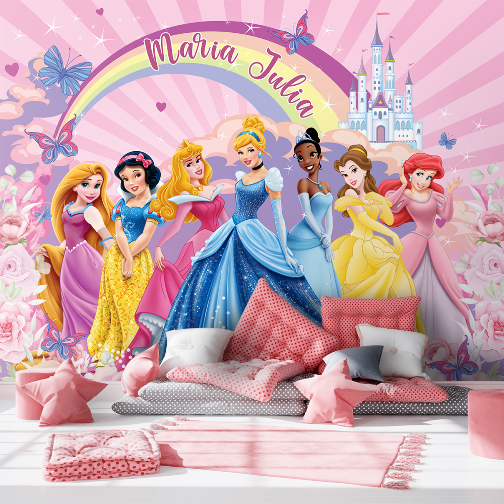 Papel de Parede Personalizado Reino das Princesas
