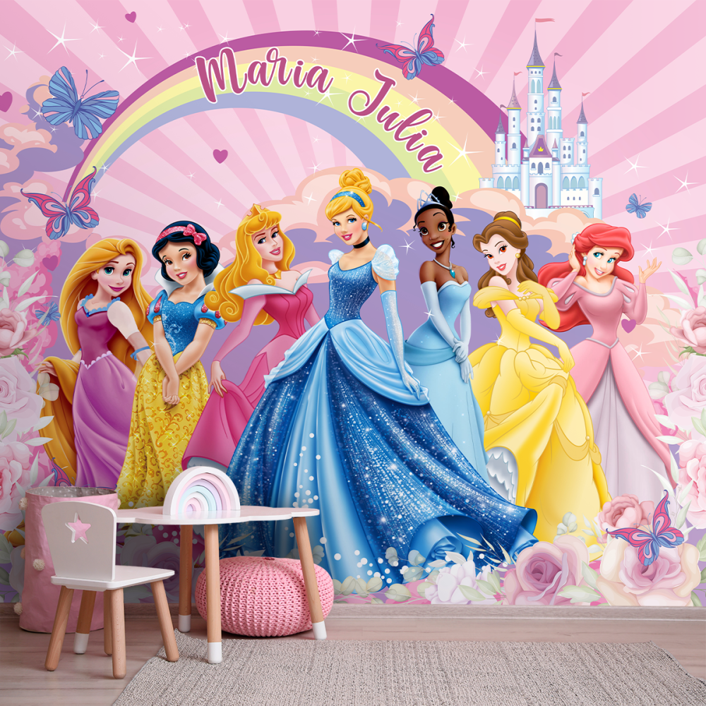 Papel de Parede Personalizado Reino das Princesas