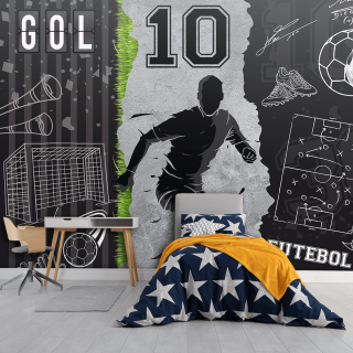 Papel de Parede Personalizado Paixão pelo Futebol